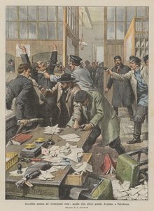 Increíble audacia de los revolucionarios rusos, asalto a una oficina de correos en pleno día en San Petersburgo