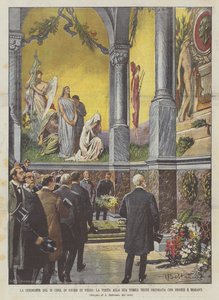 La ceremonia del 19 en honor a Verdi, la visita a su tumba recién decorada con bronces y mosaicos