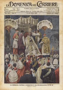 La ceremonia fastuosa y conmovedora de la coronación de Pío XI