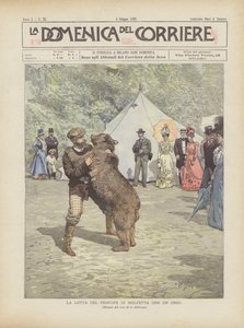 La lucha del príncipe de Molfetta con un oso