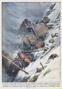 La tormenta que arrasa un tren