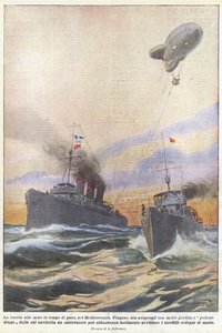 La caza de minas en tiempos de paz, en el Mediterráneo de Achille Beltrame