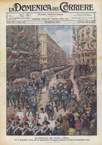La celebración de la Victoria en Milán de Achille Beltrame