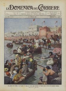 La guerra entre Italia y Turquía, la huida por mar de los habitantes de Trípoli tras la invitación de