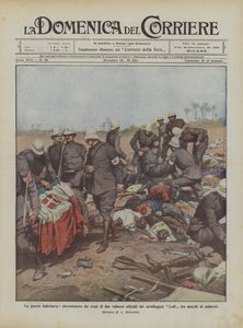 La guerra ítalo-turca, hallazgo de los cuerpos de dos valientes oficiales de los lanceros Lodi entre