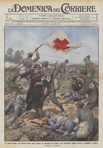 La guerra desleal, los austriacos disparan contra un sacerdote, médicos y camilleros
