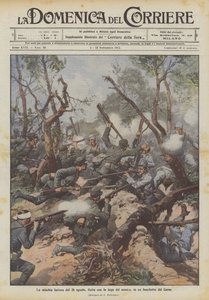 La furiosa batalla del 26 de agosto, terminada con la huida del enemigo, en un bosquecillo del Carso