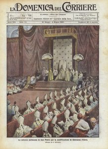 La solemne ceremonia en San Pedro para la santificación de Juana de Arco