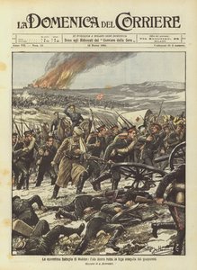 La espantosa batalla de Mukden, el ala derecha rusa en fuga perseguida por los japoneses