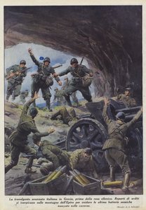 El avance arrollador italiano en Grecia, antes de la rendición helénica