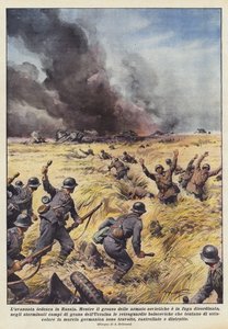 El avance alemán en Rusia de Achille Beltrame