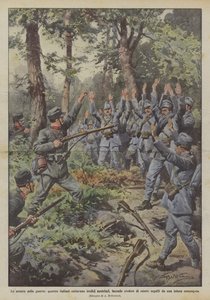 Las astucias de la guerra, cuatro italianos capturan a trece austriacos, haciéndoles creer que eran