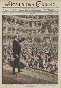 Las grandes manifestaciones contra el giolittismo, Gabriele d