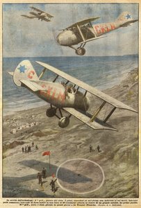 Las novedades de la aviación, el golf jugado desde el cielo de Achille Beltrame