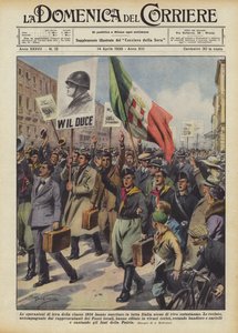Las operaciones de leva de la clase de 1914 han suscitado en toda Italia escenas de vivo entusiasmo