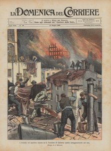 El incendio en el barrio italiano de San Francisco de California apagado valientemente con vino de Achille Beltrame