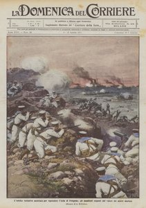 El fallido intento austriaco de retomar la isla de Pelagosa, los asaltantes repelidos por de Achille Beltrame