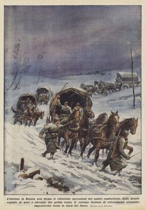 El invierno en Rusia no detiene las victoriosas operaciones de nuestros combatientes de Achille Beltrame