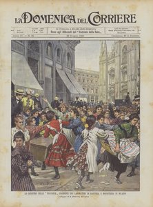 La huelga de las niñas (bambine) de los talleres de sastrería y sombrerería de Milán