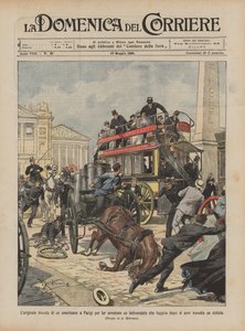 La original idea de un americano en París para hacer arrestar a un lechero que huía de Achille Beltrame