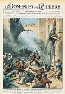 Melee en las calles de Madrid durante la Guerra Civil Española