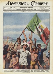 Miles de chicos, flor del pueblo italiano, recogidos por las Obras asistenciales en toda...