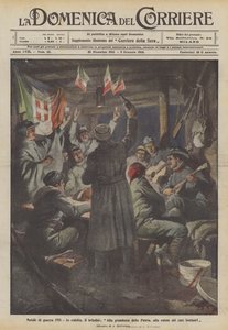 Navidad de guerra 1915, en la trinchera, el brindis, ¡A la grandeza de la Patria, a la salud de los seres queridos lejanos!