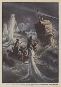 En los Dardanelos, bajo el fuego de los turcos, audaz empresa de dos barcos ingleses enviados