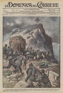 En la zona de Fassa (Avisio), después de una lucha encarnizada, los alpinos ocuparon la áspera cima del Cauriol