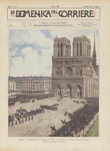 París, los Funerales de Félix Faure, el Cuerpo se Dirige a Notre-Dame