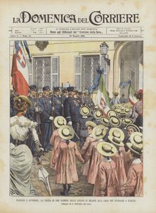 Pasado y futuro, la visita de 1500 niños de las escuelas de Milán a la Casa de los Veteranos en Turate de Achille Beltrame