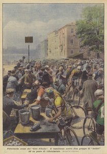 Escenas pintorescas del Giro de Italia de Achille Beltrame