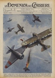 Hazañas de aviadores italianos en el cielo de España