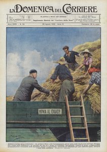 ¡Saludad el primer grano de Littoria! gritó el Duce a quienes lo acompañaban, hace días