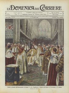 Solemne ceremonia de la coronación de Jorge V como Rey de Inglaterra e Irlanda en la Abadía de Achille Beltrame