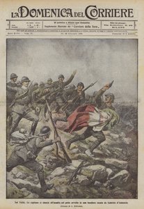 En el Veliki, un capitán se lanza al asalto con el pecho envuelto en una bandera traída por Gabriele d