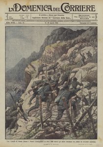 Entre los picos de Monte Chiesa y Monte Campigoletti (a más de 2000 metros) los alpinos rompen tres líneas