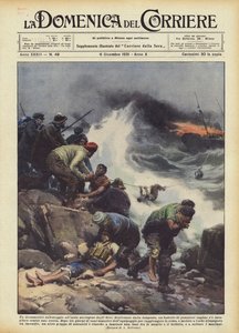 Un dramático rescate en la isla noruega de los Osos de Achille Beltrame