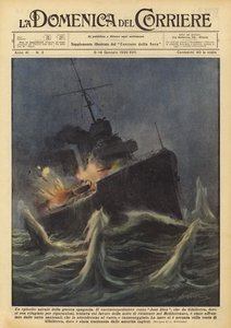 Un episodio naval de la guerra española de Achille Beltrame