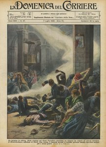 Un rayo en la iglesia de Achille Beltrame