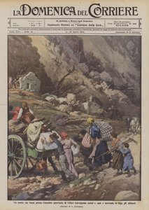 Un monte que se derrumba cerca de Clauzetto (provincia de Udine) arrasando campos y casas y poniendo en fuga a los habitantes