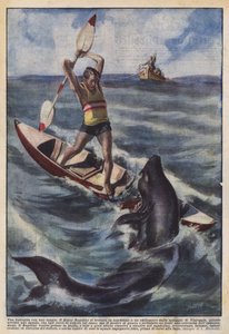 Una batalla con un tiburón