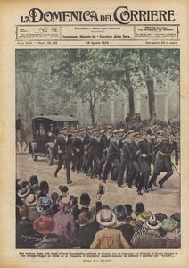 Una curiosa escena en la boda de lord Mountbatten, oficial de la Marina, que fue compañero del Príncipe