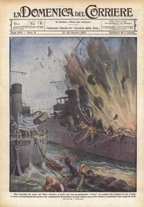 Una tragedia en el puerto de Pireo (Grecia) de Achille Beltrame