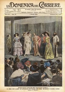 Una interesante novedad en la Feria de Muestras de Milán, el desfile de modelos en el escenario de Achille Beltrame