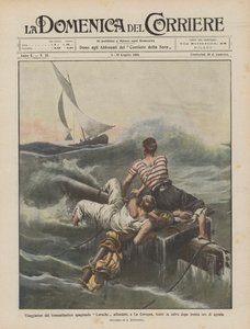 Viajeros del transatlántico español Larache hundido en La Coruña, rescatados después de treinta horas de agonía