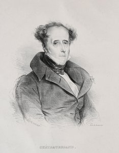 François René Auguste Vicomte de Chateaubriand de Achille Devéria