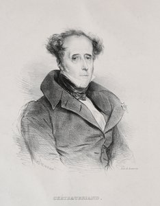 François René Auguste Victome de Chateaubriand de Achille Devéria