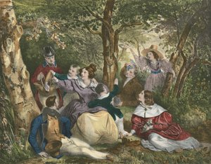 La Partie de Campagne, la excursión campestre de Achille Devéria