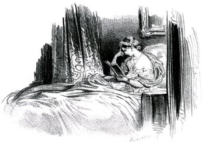 Madame Bovary para la novela de Gustave Flaubert de Achille Devéria